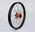 23-3076211 Pro-Wheel Wheel Front 1.40X17 Orange Hub Blk Rim/Sil Spoke/Sil Nipple - RV and Auto Parts