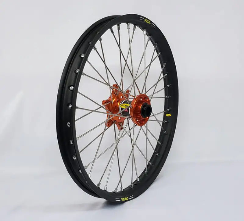23-3093211 Pro-Wheel Wheel Front 1.40X19 Blue Hub Blk Rim/Sil Spoke/Sil Nipple - Wheels