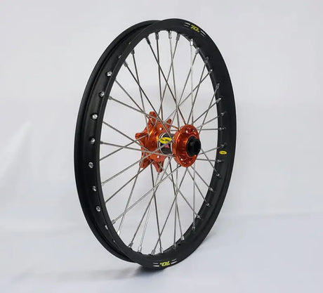 23-3093211 Pro-Wheel Wheel Front 1.40X19 Blue Hub Blk Rim/Sil Spoke/Sil Nipple - Wheels