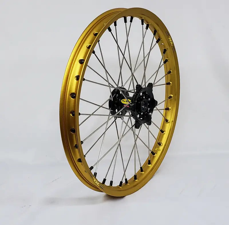 23-3103442 Pro-Wheel Wheel Front 1.60X21 Blue Hub Gld Rim/Gld Spoke/Blk Nipple - Wheels