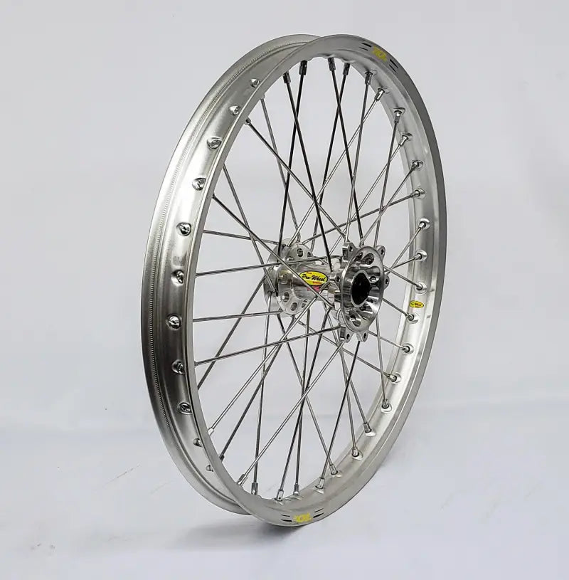 23-4501111 Pro-Wheel Wheel Front 1.60X21 Silver Hub Sil Rim/Sil Spoke/Sil Nipple - RV and Auto Parts
