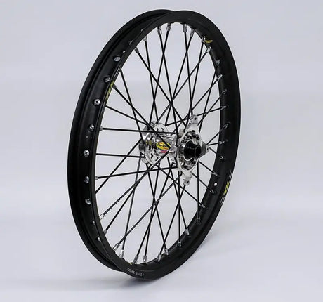 23-4501221 Pro-Wheel Wheel Front 1.60X21 Silver Hub Blk Rim/Blk Spoke/Sil Nipple - RV and Auto Parts