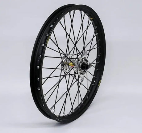 23-4508212 Pro-Wheel Wheel Front 1.60X21 Yellow Hub Blk Rim/Sil Spoke/Blk Nipple - Wheels