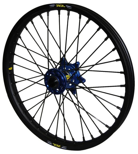 23-5703222 Pro-Wheel Wheel Front 1.60X21 Blue Hub Blk Rim/Blk Spoke/Blk Nipple - RV and Auto Parts