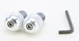 23-96462 Aluminum Bar Ends Silver