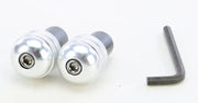 23-96462 Aluminum Bar Ends Silver