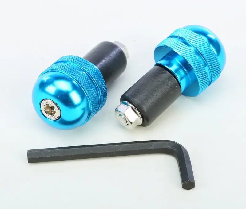 23-96463 Aluminum Bar Ends Blue