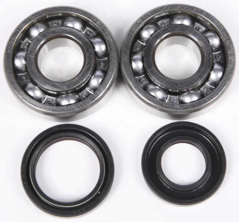 Two ball bearings and oil seals in the 23.CBS22086 crankshaft bearing seal kit for Yamaha RV parts