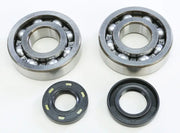 Two ball bearings and oil seals in the CBS43087 crankshaft bearing seal kit for Kaw