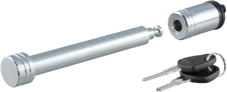 23025 Curt 5/8 Inch Hitch Lock 3 Inch Receiver Barbell Chrome - RV and Auto Parts