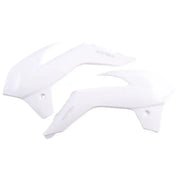 White plastic motorcycle fairing pieces for radiator shrouds white OEM quality replacement