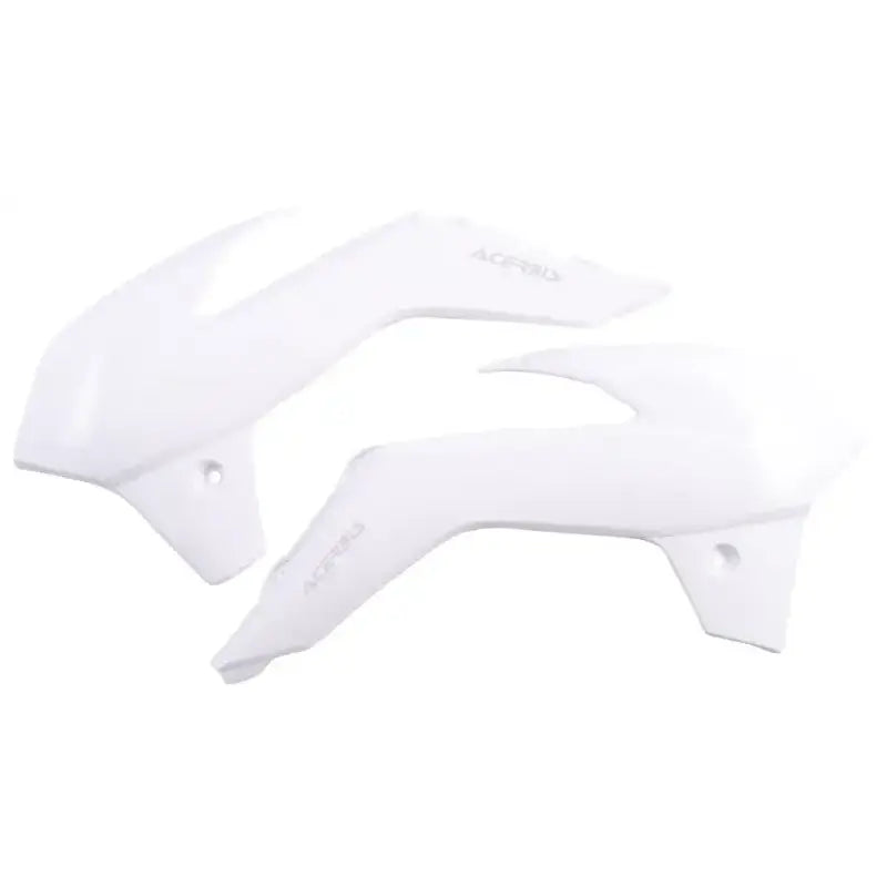 White plastic motorcycle fairing pieces for radiator shrouds white OEM quality replacement