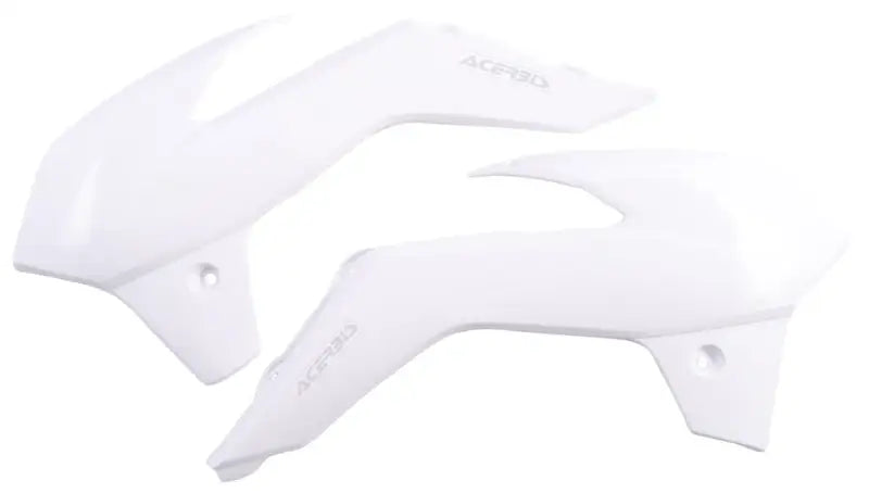 White plastic motorcycle fairing pieces for radiator shrouds white OEM quality replacement