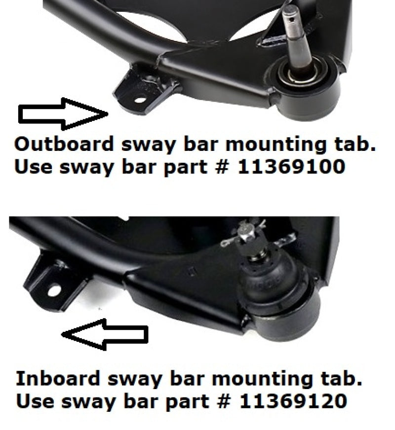 Ridetech 11369120 Ridetech 63-87 Chevy C10 2WD Front MuscleBar Sway Bar use with Stock Lower Arms - 11369120