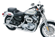 Mustang Motorcycle 79429 Mustang 04-21 Harley Sportster 4.5 Wide Touring Solo Seat w/Driver Backrest - Black