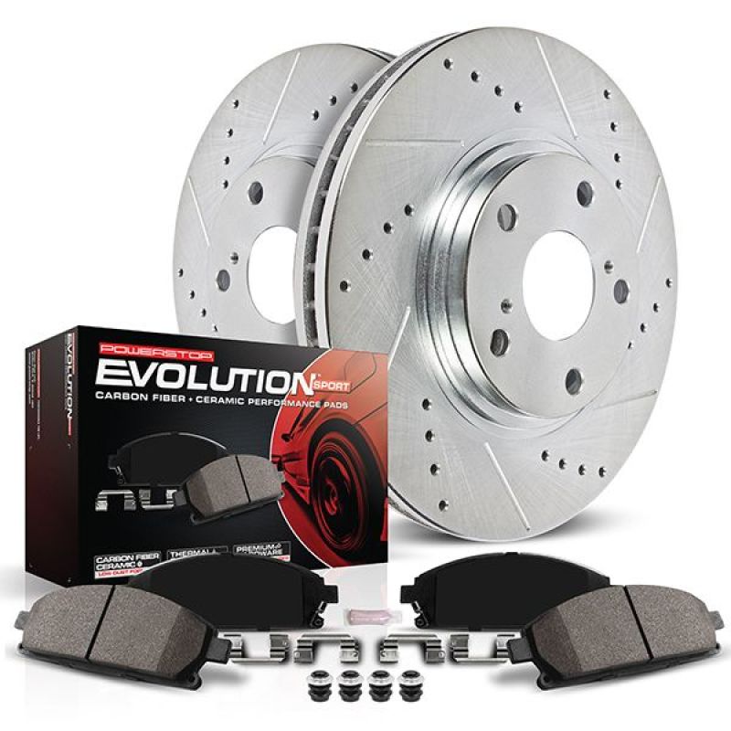 PowerStop K8481 Power Stop 19-21 Subaru Forester Front Z23 Evolution Sport Brake Kit