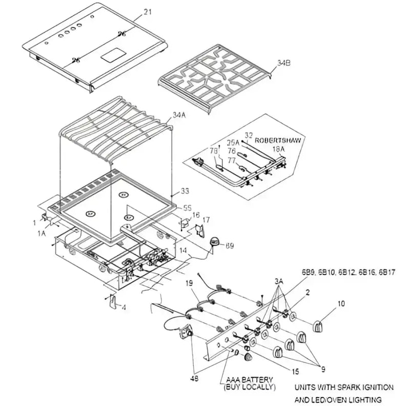 233419 Suburban Mfg Board Led Blue Ligh - Ignition Control Circuit