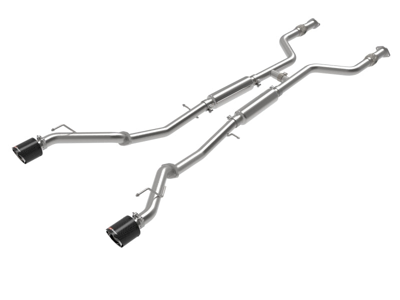aFe 49-36138-C aFe POWER Takeda 2023 Nissan Z 2 1/2in 304 SS Cat-Back Exhaust System w/ Carbon Fiber Tips