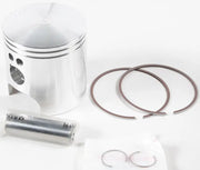 Silver engine piston with rings, pin, circlips for 2347M06450 piston M06450 Indy 580