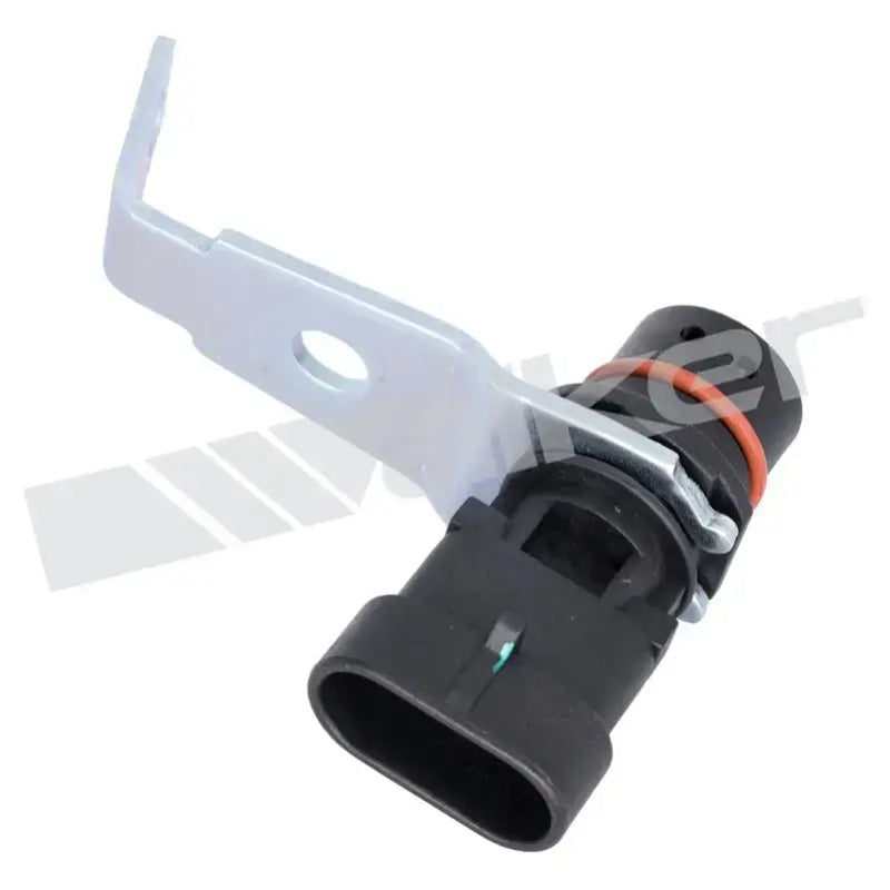 Black Walker engine crankshaft position sensor with metal bracket for crankshaft detection