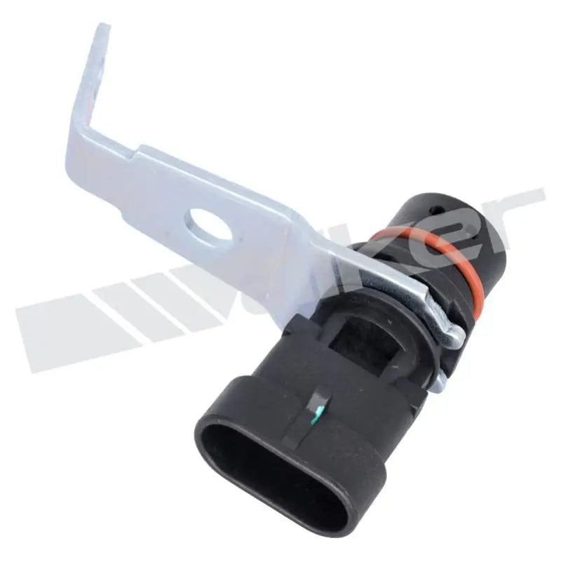 Black Walker engine crankshaft position sensor with metal bracket for crankshaft detection