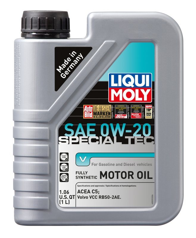 LIQUI MOLY 20198 LIQUI MOLY 1L Special Tec V Motor Oil 0W20 - Case of 6