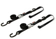 23622 Powertye Tie-Down Cam S-Hook Soft-Tye 1"X6' Black/Black Pair 