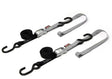 23624 BK/CHRM Powertye Tie-Down Cam S-Hook Soft-Tye 1"X6' Black/Silver Pair 