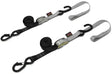 23624-S Powertye Tie-Down Cam Sec Hook Soft-Tye 1"X6' Black/Silver Pair 