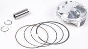 Motorcycle piston kit with rings, pin, and circlips for forged replica pistons Kawasaki