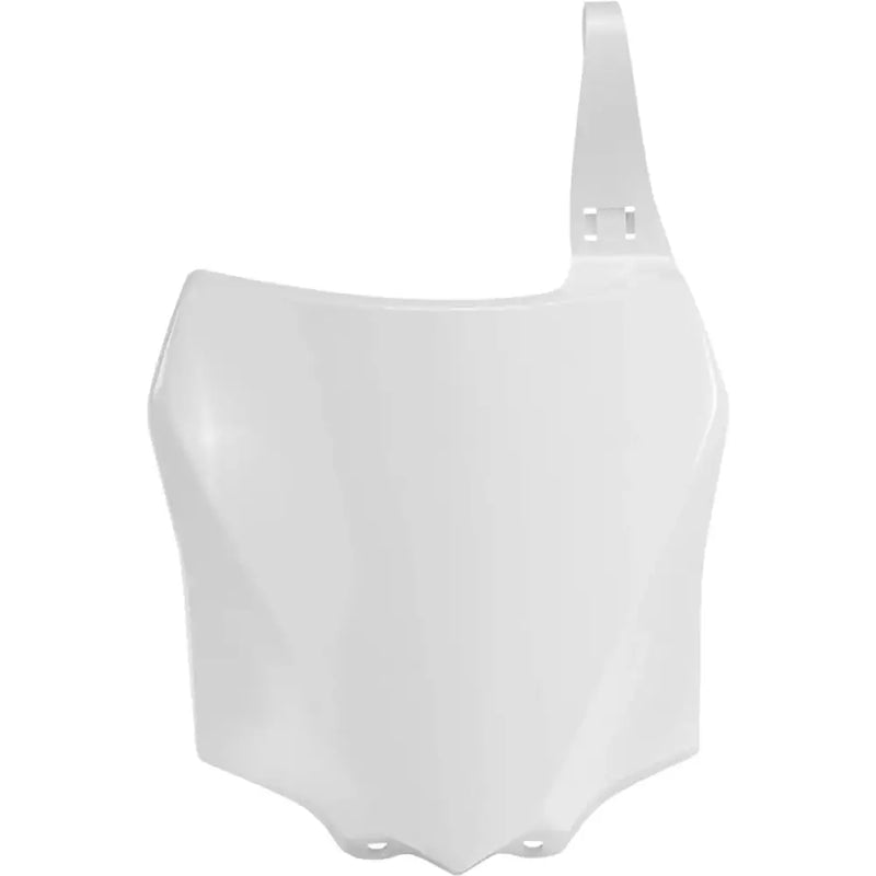 Front Number Plate White for RV, Automotive, Powersports, off-road, and marine; enhances exterior appearance, easy installation, keeps registration visible.