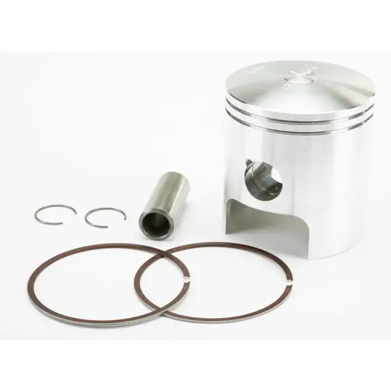 Disassembled 2377M06450 piston M06450 kit with rings, pin, and circlips for Formula III