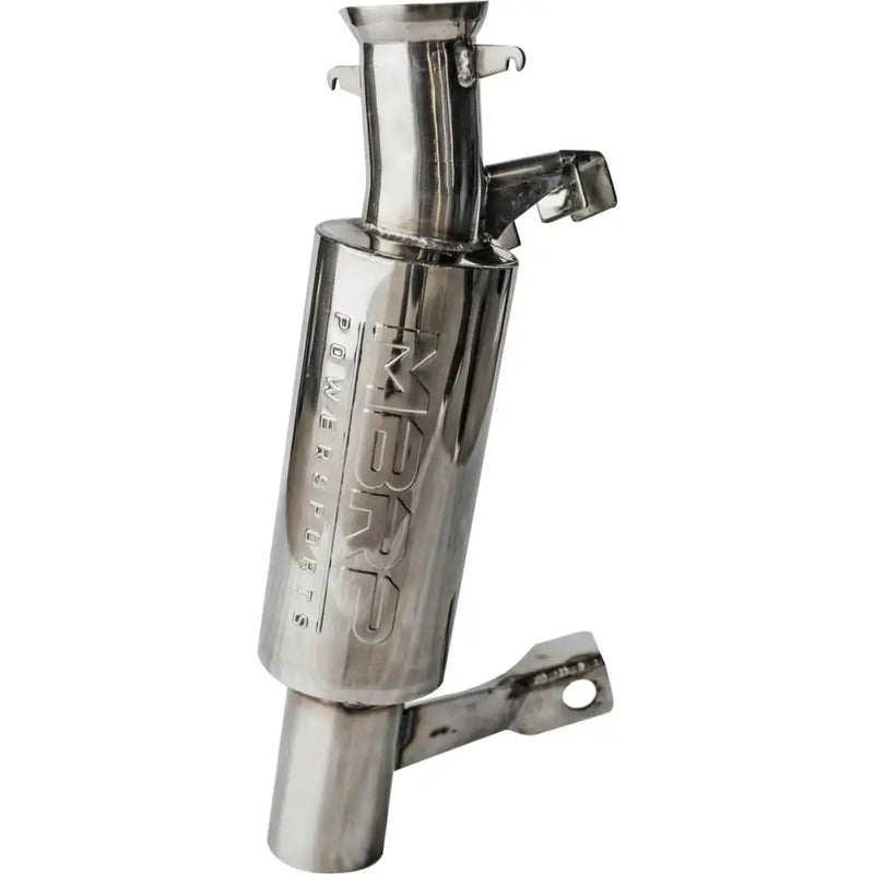 Mbrp Silencer Race stainless steel exhaust muffler with mounting brackets for performance tuning