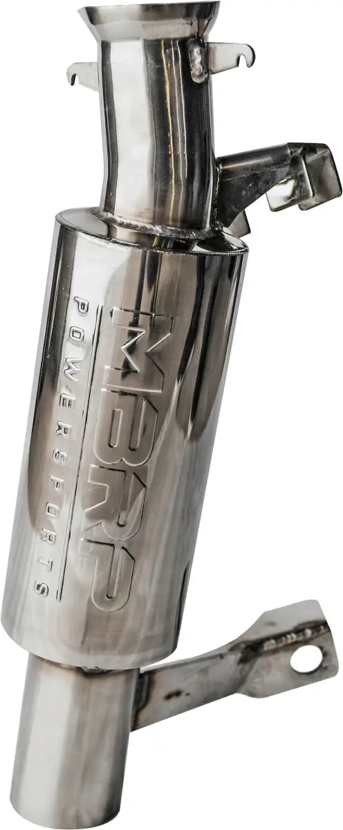 Mbrp Silencer Race stainless steel exhaust muffler with mounting brackets for performance tuning