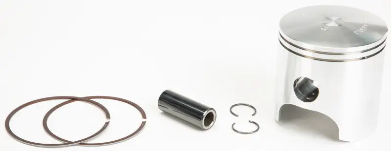 Disassembled piston m06975 grand tour kit with rings pin and circlips for engine repair