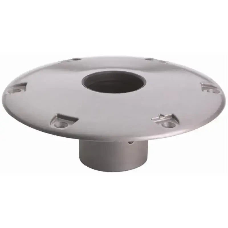 Attwood 238312-1 marine socket base in zinc-plated steel for boat hardware and accessories.