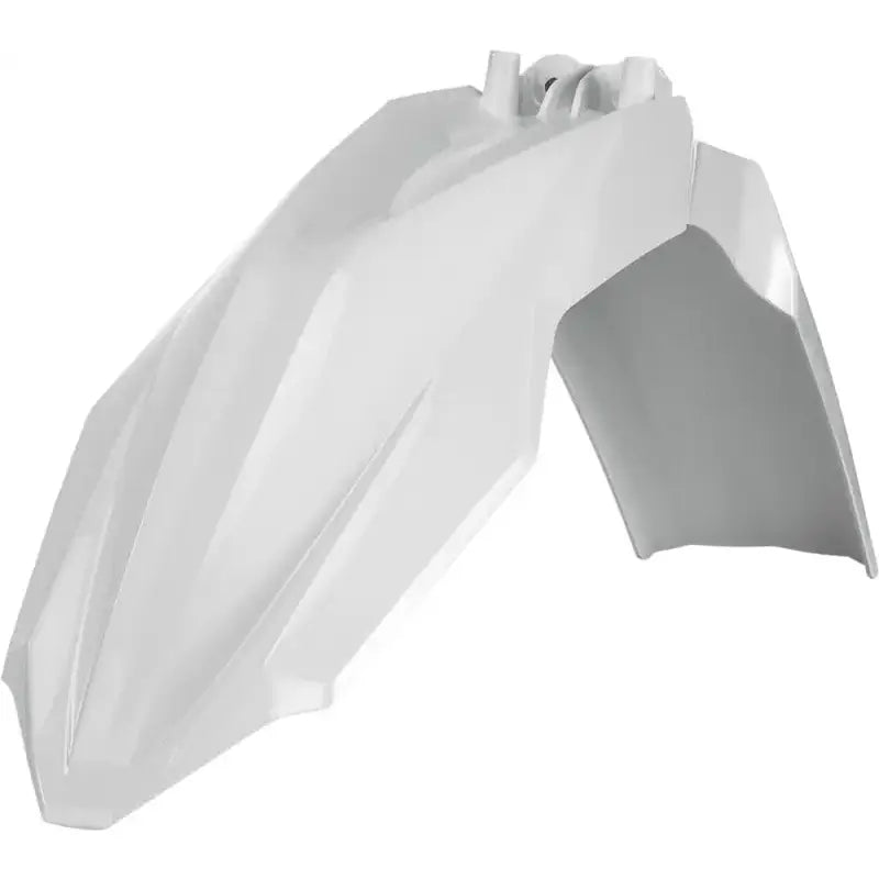 White motorcycle fender from product 2393400002, perfect for a sleek ride upgrade
