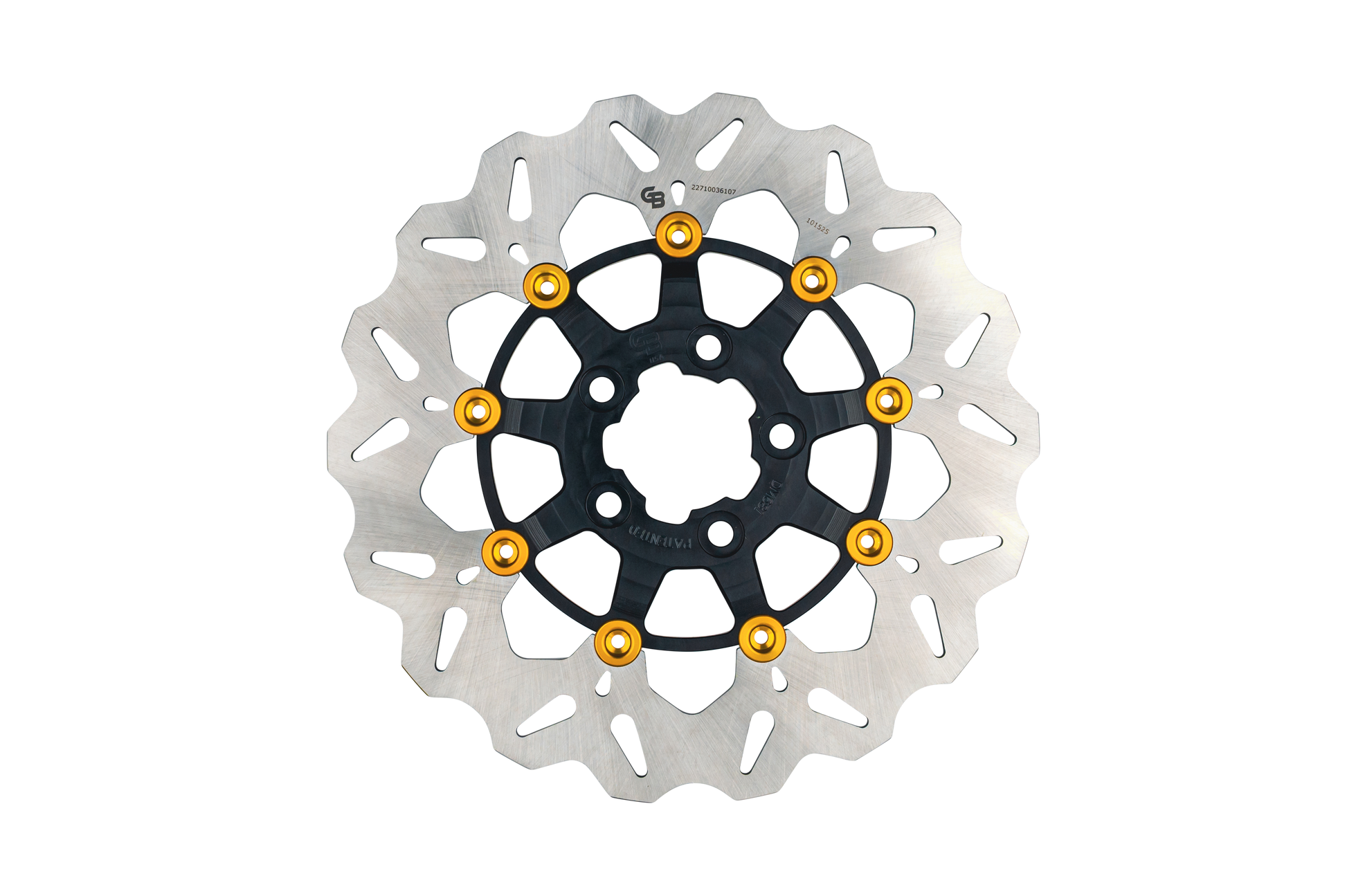 Gbrakes Wave Colored Brake Rotors Gbdu076 - Black Gold
