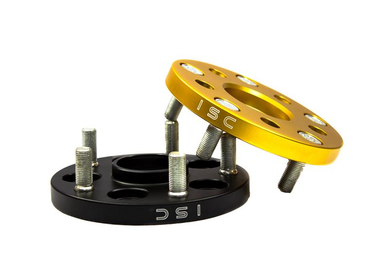 WS5x10015B ISC Suspension 5x100 Hub Centric Wheel Spacers 15mm Black (Pair)