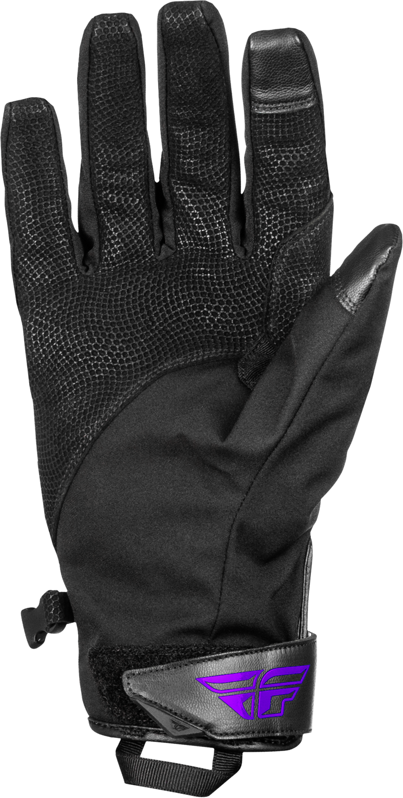 Title Long Gloves Black/Purple 2x