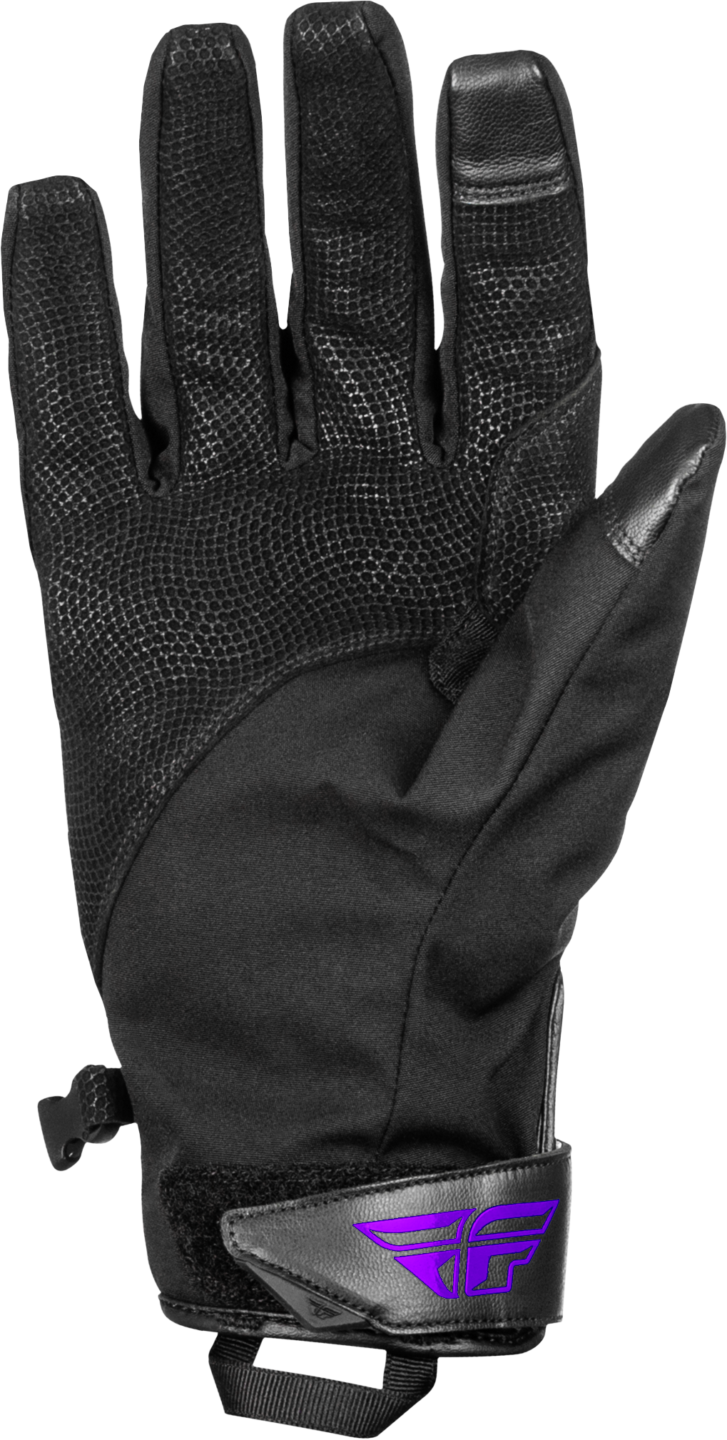 Title Long Gloves Black/Purple Md