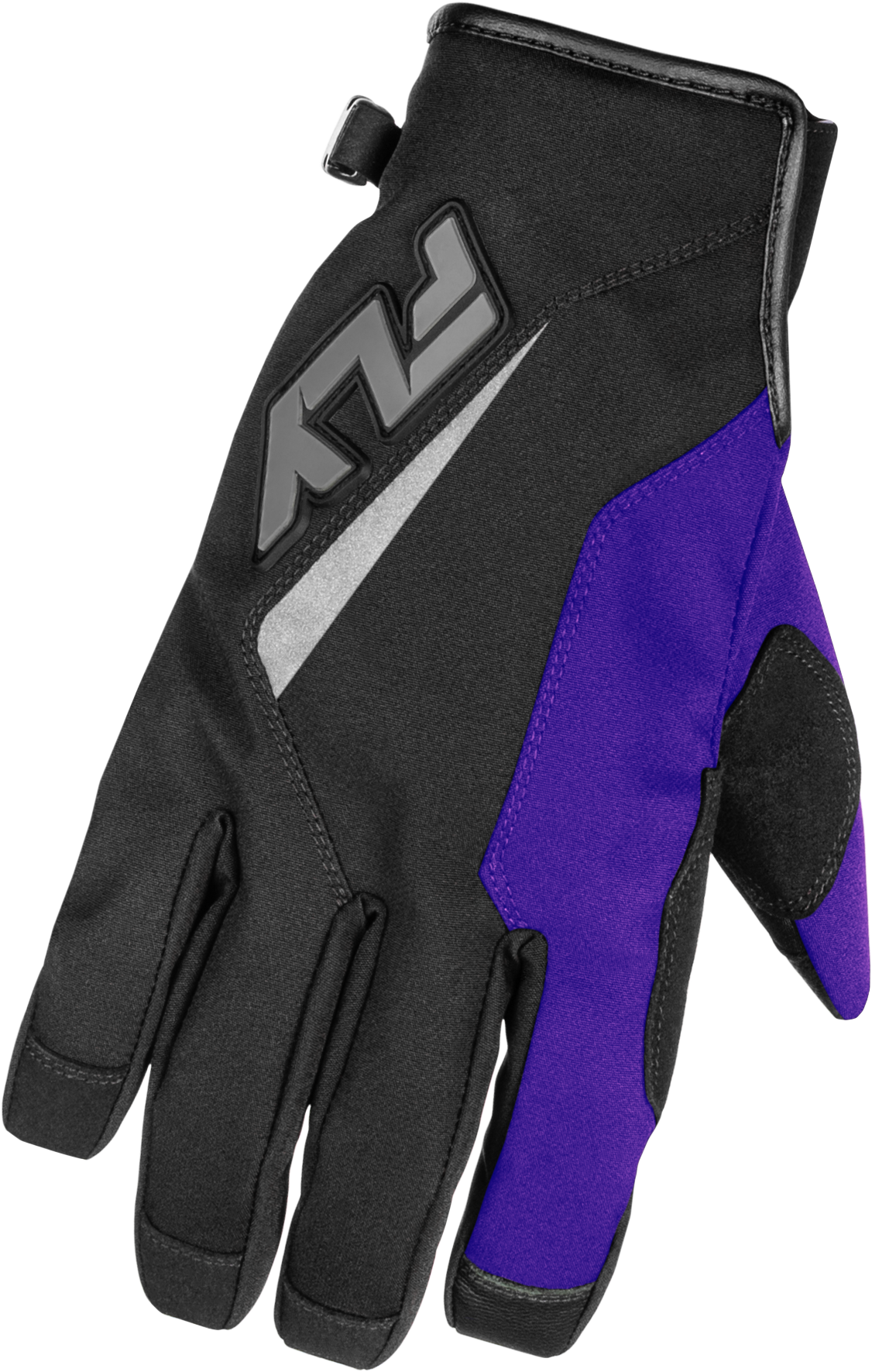 Title Gloves Black/Purple/Grey Md