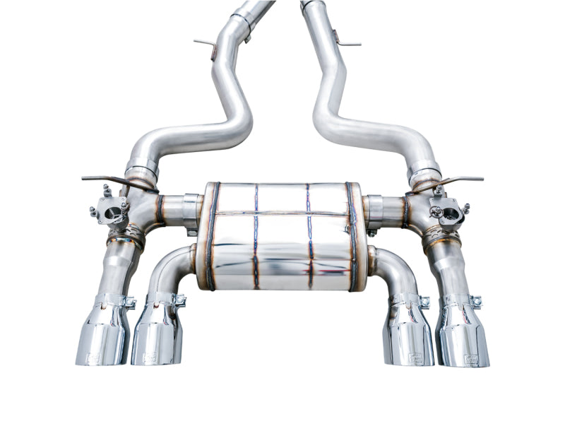 AWE Tuning 3025-42070 AWE Tuning BMW F8X M3/M4 SwitchPath Catback Exhaust - Chrome Silver Tips