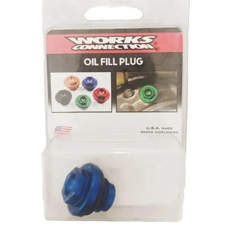 24-076 Works Oil Filler Plug Blue - RV and Auto Parts