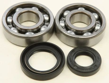 Two deep-groove ball bearings and oil seals from the 24-1075 Crankshaft Bearing Seal Kit, perfect RV parts & accessories