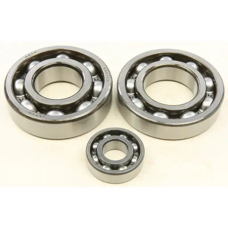 Three different size crankshaft bearings from the 24-1080 Crankshaft Bearing Seal Kit, great RV parts & accessories