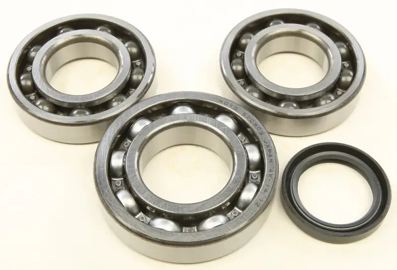 Three ball bearings and oil seal from 24-1085 crankshaft bearing seal kit for RV parts
