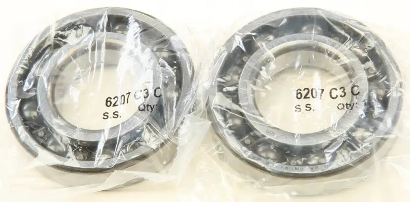 Two new individually packaged 6207 C3 C crankshaft bearings for RV parts & accessories