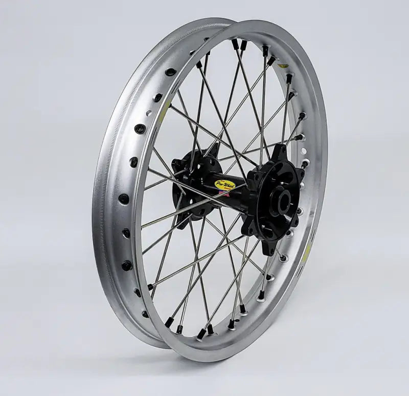 24-1102144 Pro-Wheel Wheel Rear 1.85X19 Black Hub Sil Rim/Gld Spoke/Gld Nipple - Wheels