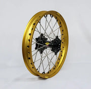 24-1107121 Pro-Wheel Wheel Rear 1.85X19 Red Hub Sil Rim/Blk Spoke/Sil Nipple - Wheels